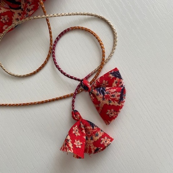 See U Soon Midi Floral Long Sleeve Dress Ruffle Collar Sleeves Size M - Picture 6 of 14